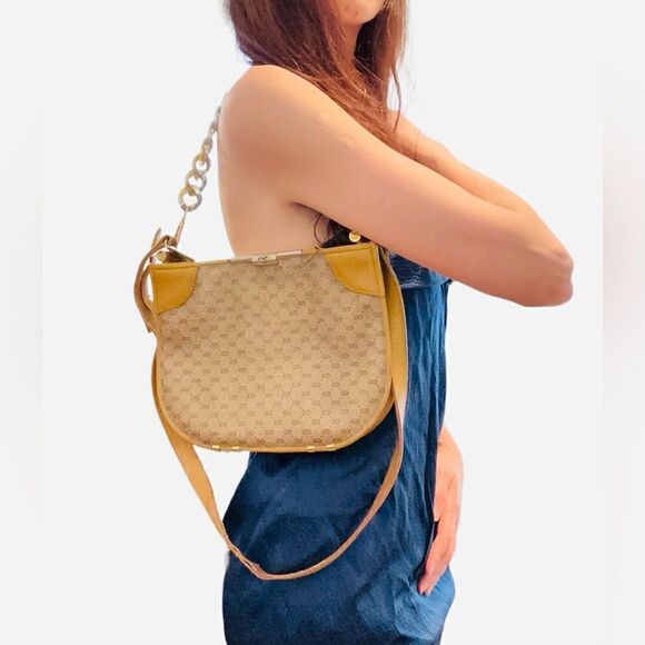 Gucci vintage cross body honey caramel handbag - Picture 7 of 16